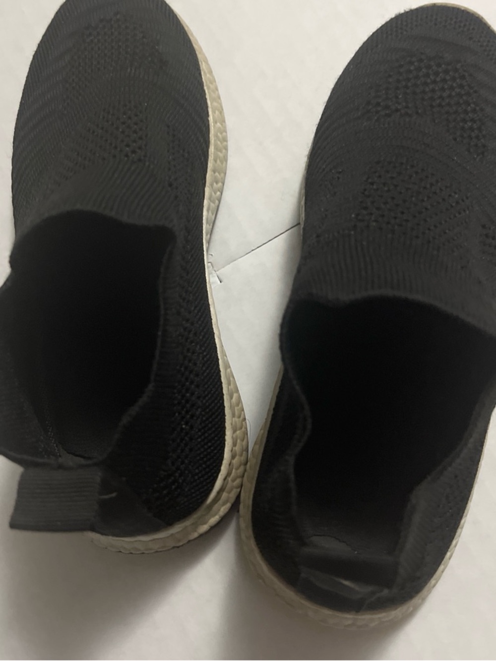Danskin Black Knit Slip-On Athletic Shoe